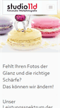 Mobile Screenshot of fotostudio-11d.de